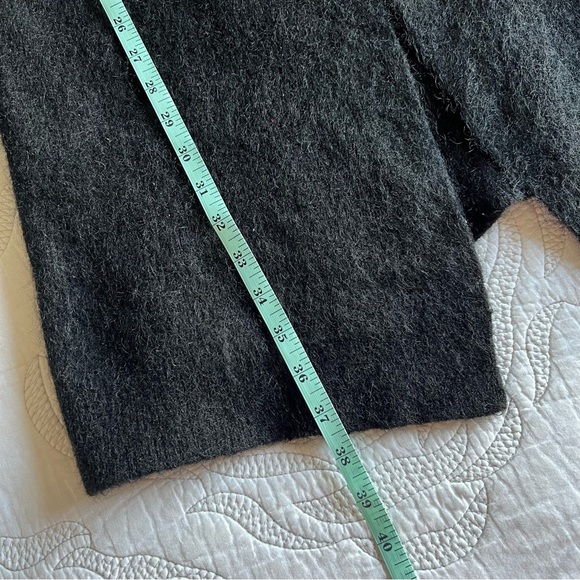 COS - Oversized Longline Wool-Blend Cardigan - Black - Picture 10 of 10